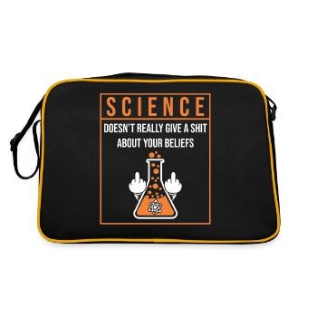 Étudiant en humour scientifique, Physique, Chimie - Sac Retro - noir/or - Dos