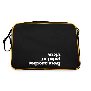 L’humour sur la tête : parfait pour les geeks et les nerds - Sac Retro - noir/or - Dos