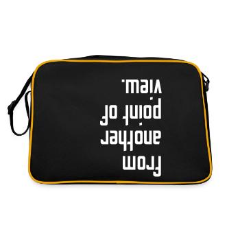 L’humour sur la tête : parfait pour les geeks et les nerds - Sac Retro - noir/or - Dos