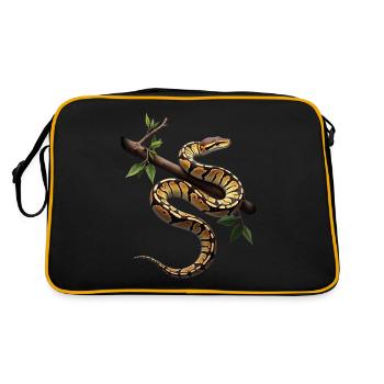 King Python Snakes Lover Terrarium Python - Retro Bag - black/gold - Back