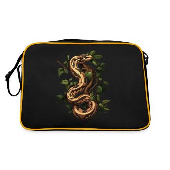 King Python Snakes Lover Terrarium Python - Retro Bag - black/gold - Back