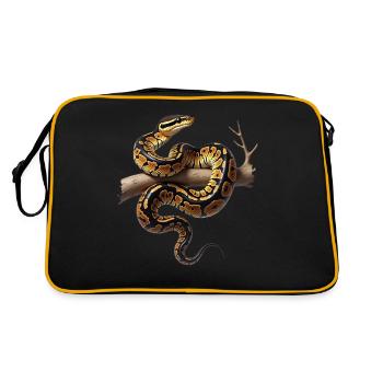 King Python Snakes Lover Terrarium Python - Retro Bag - black/gold - Back