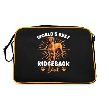 Rhodesian Ridgeback Groovy Ridgeback Dad - Retro Bag - black/gold - Back