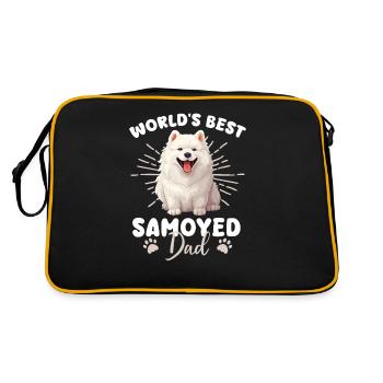 Samoyède Groovy Samoyède - Sac Retro - noir/or - Dos