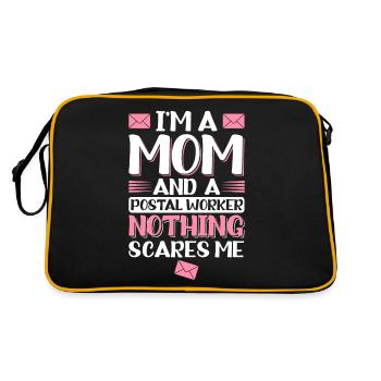Mom and postal workers Postal workers - Retro Bag - black/gold - Back