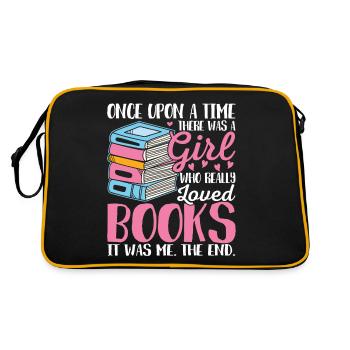 A girl who loved books Female - Retro Bag - black/gold - Back