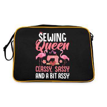 Sewing Queen Classy Sassy Bit Assy Sewer Women Sew - Retro Bag - black/gold - Back
