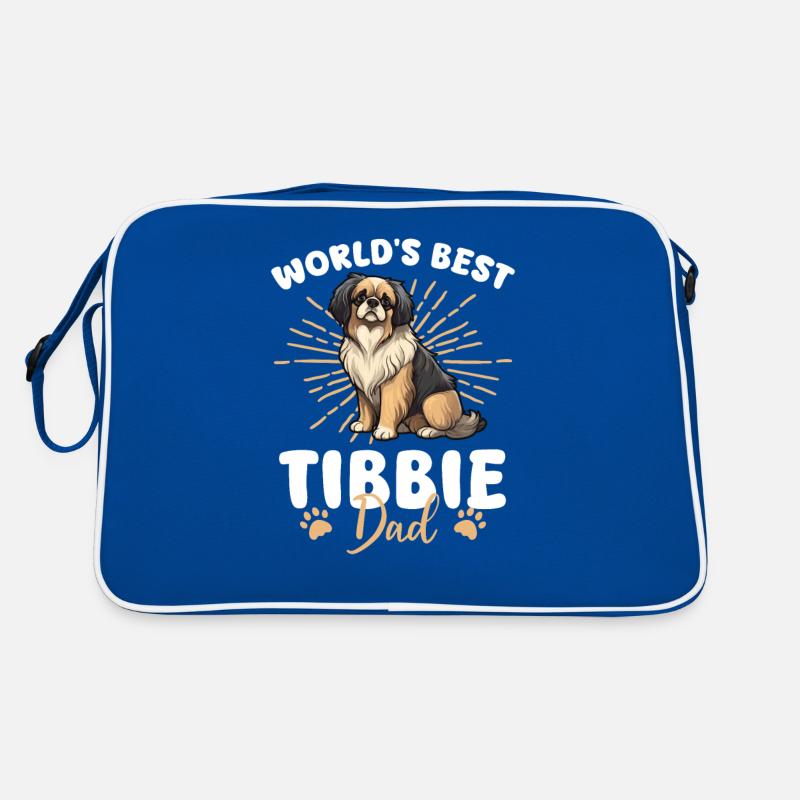 Tibetan Spaniel Groovy Tibbie Dad Retro Bag