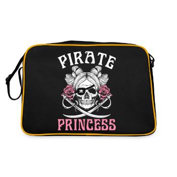 Pirate Princesse Pirate Fille Pirate Fille - Sac Retro - noir/or - Dos