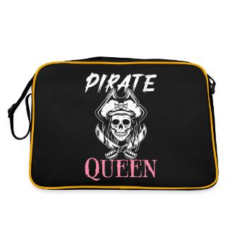 Reine des Pirates Pirate Fille Capitaine - Sac Retro - noir/or - Dos