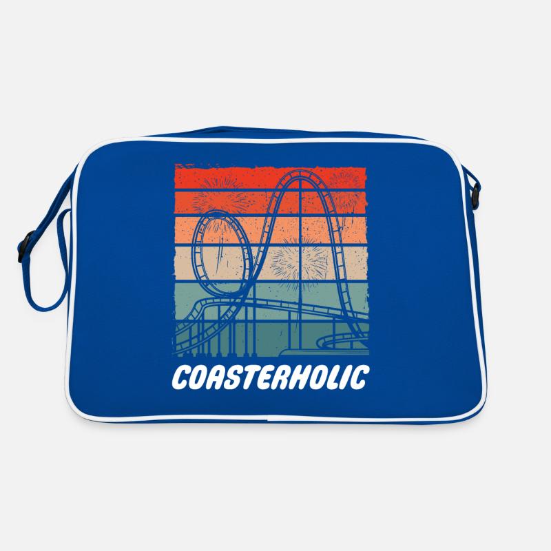 Coasterholic, Parc d’attractions, Champ de foire, Montagnes russes Sac Retro