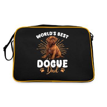 Dogue de Bordeaux Groovy Dogue Dad - Sac Retro - noir/or - Dos