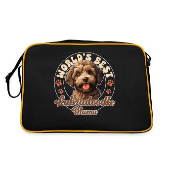 Labradoodle Groovy Labradoodle Maman - Sac Retro - noir/or - Dos