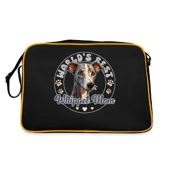 Whippet Groovy Whippet Mom - Retro Bag - black/gold - Back