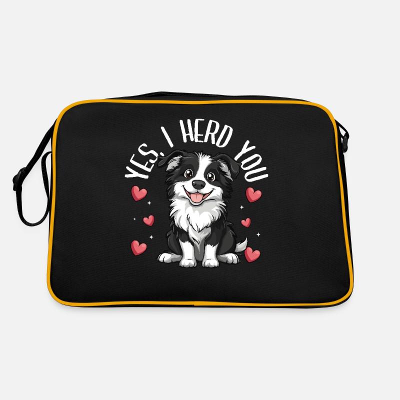 Border Collie Chien Border Collie je te rassemble Sac Retro