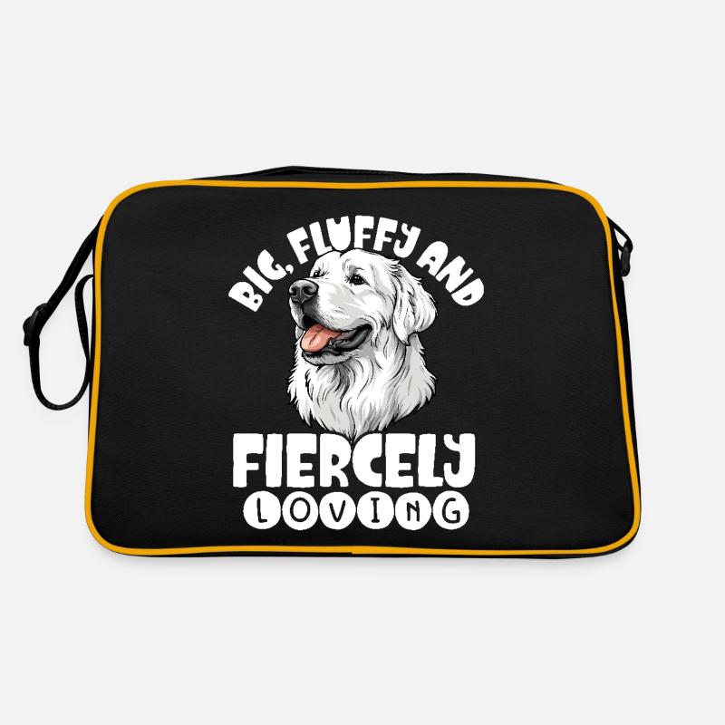 Bouvier des Pyrénées Great Pyrenees Big Fluffy Sac Retro