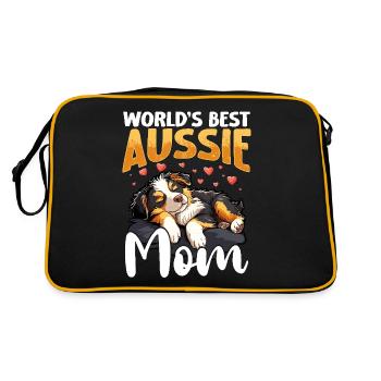 Berger Australien Chien Aussie Mama - Sac Retro - noir/or - Dos