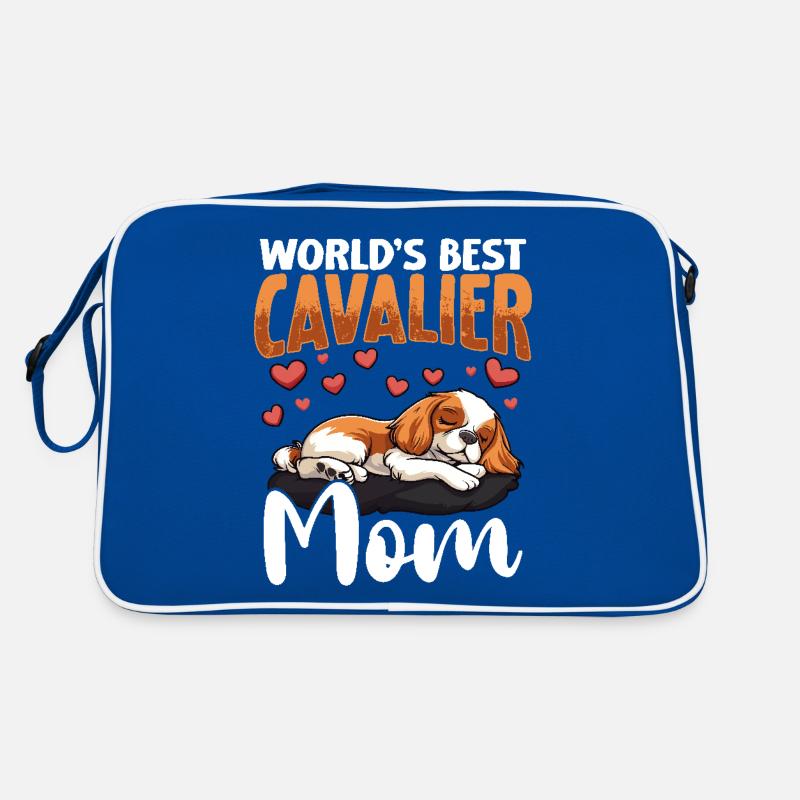 Cavalier King Charles Epagneul Chien Cavalier Maman Sac Retro