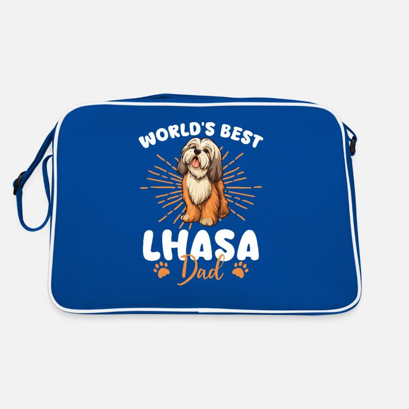 Lhasa Apso Groovy Lhasa Dad Retro Tasche
