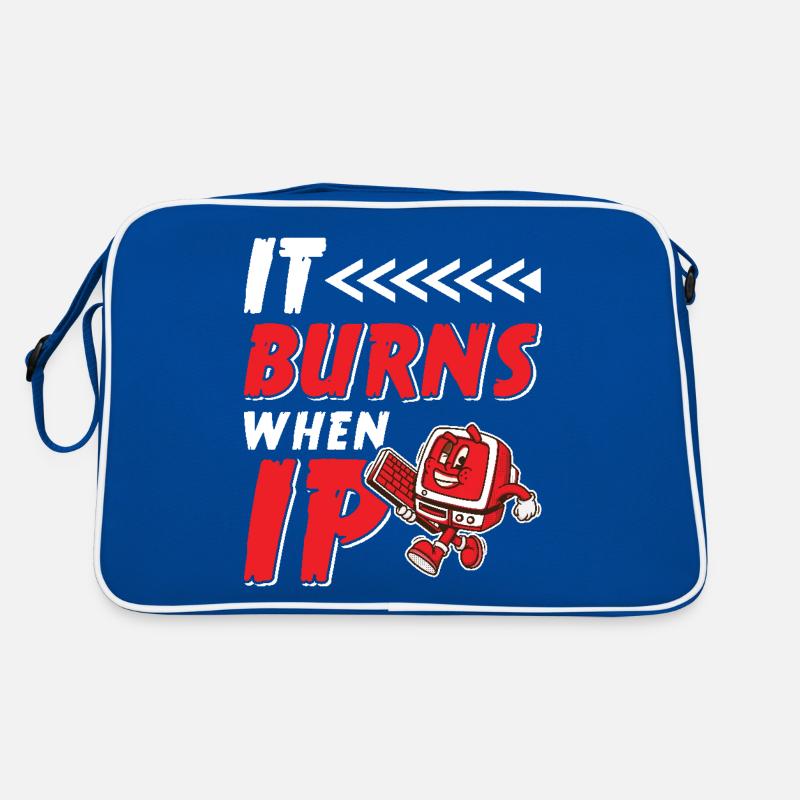 Funny saying "It Burns when I Pee"! Retro Bag