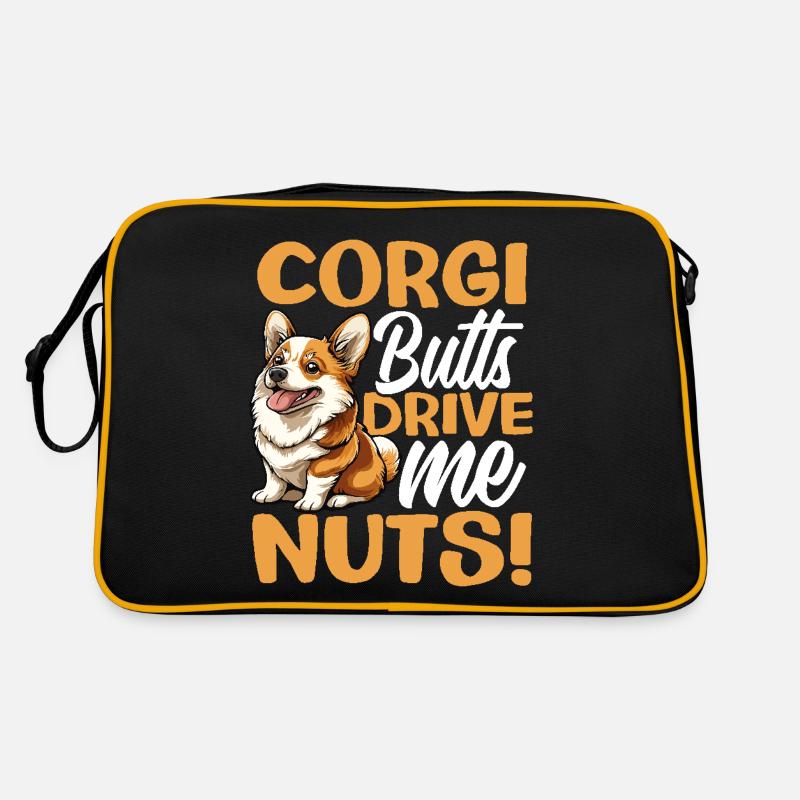 Welsh Corgi Pembroke Corgi Butts Drive Me Nuts Sac Retro