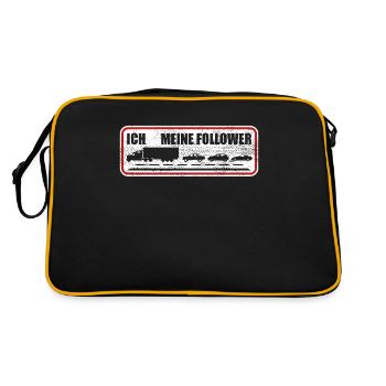 Beautiful Truck Driver Truck Driver Bus Driver - Retro Bag - black/gold - Back