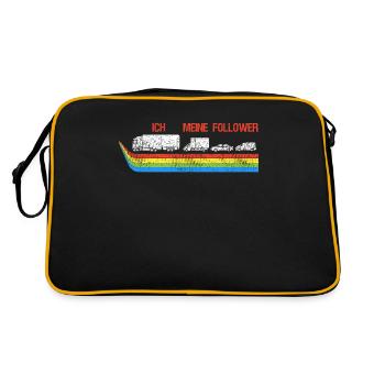 Beautiful Truck Driver Truck Driver Bus Driver - Retro Bag - black/gold - Back