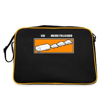 Beautiful Truck Driver Truck Driver Bus Driver - Retro Bag - black/gold - Back