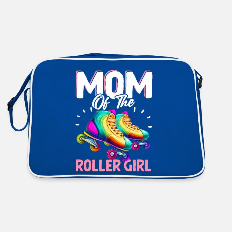 Mutter des Rollermädchens Rollschuhlaufen Roller Retro Tasche