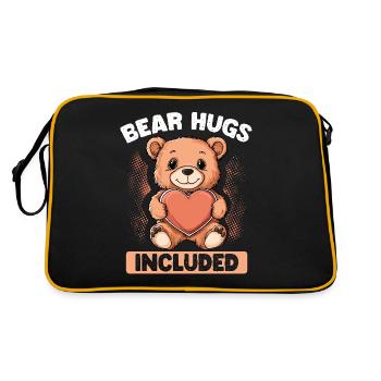 Câlins d’ours inclus doux et affectueux - Sac Retro - noir/or - Dos
