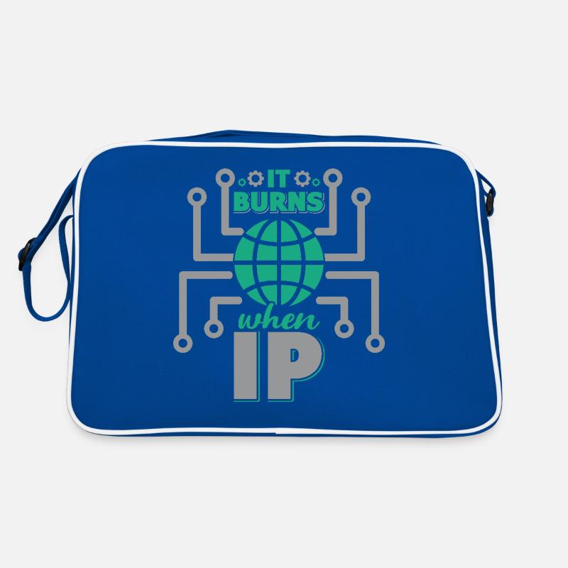 Lustiger Spruch "It Burns when i Pee"! Retro Tasche