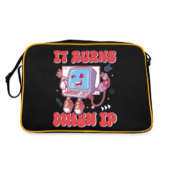 IT Geek, PC Accessories Storage Devices Evolution - Retro Bag - black/gold - Back