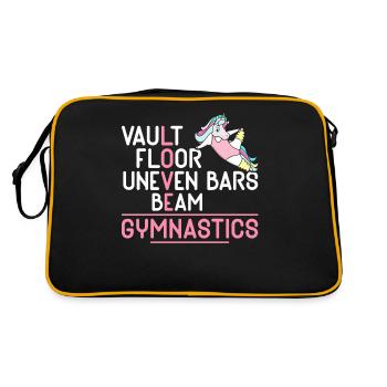 Coffre-fort Sol Barres asymétriques Gymnastique à la poutre - Sac Retro - noir/or - Dos