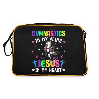 La gymnastique dans mes veines Turner Cartwheel Jesus - Sac Retro - noir/or - Dos
