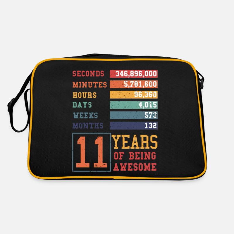 11 Jahre alt! Geburtstagsgeschenk 11. Geburtstag Retro Tasche
