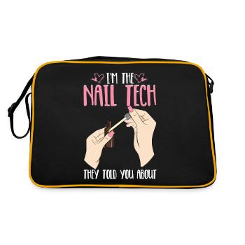 Nail Tech They Told You Nail Technician Nail - Retro Bag - black/gold - Back