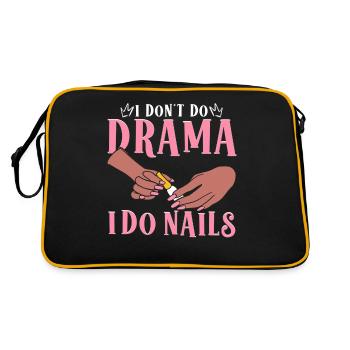 Technicienne des ongles Nail Artist Tech Don’t Do Drama I - Sac Retro - noir/or - Dos