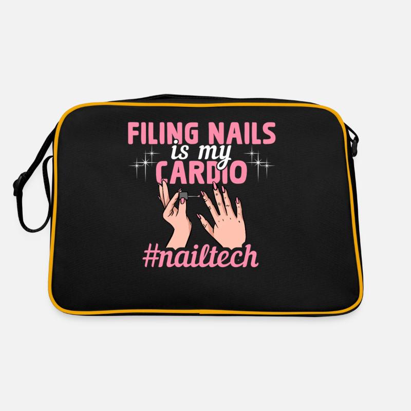 File Nails Cardio nailtech Nail Technician Retro Bag