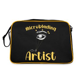 Eyelash Artist Eyelash Lover - Retro Bag - black/gold - Back