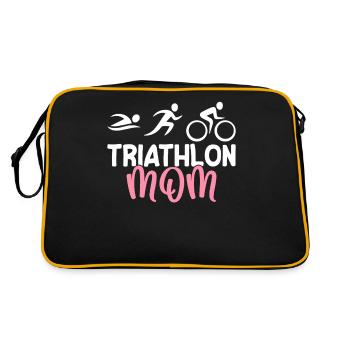 Triathlon Mom Triathletes Tri-Athletes - Retro Bag - black/gold - Back