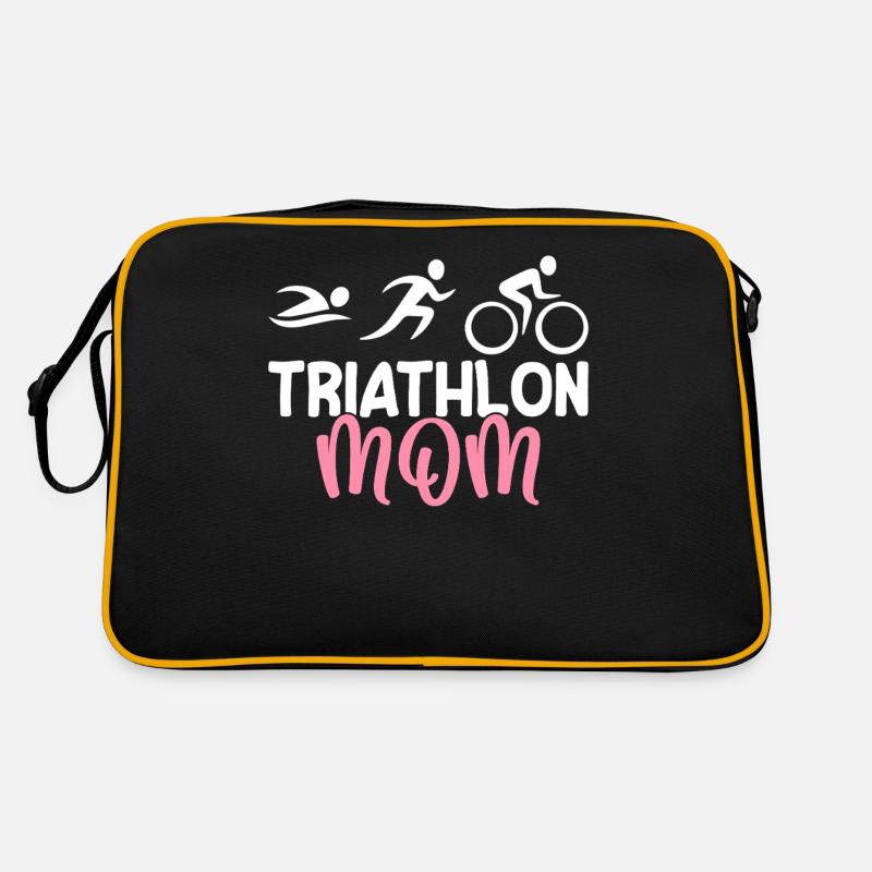 Triathlon Mom Triathletes Tri-Athletes Retro Bag