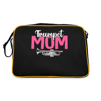 Trumpet Mom Trumpet Player Band - Retro Bag - black/gold - Back