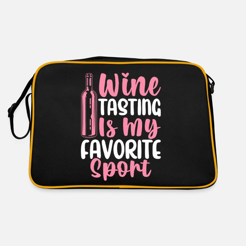 Wine tasting is my favorite sport wine drinker Retro Bag