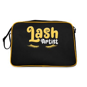 Eyelash Artist Eyelash Lover - Retro Bag - black/gold - Back