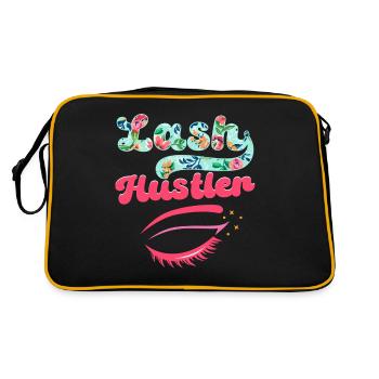 Last Hustler Eyelash Artist Eyelash Lover - Retro Bag - black/gold - Back