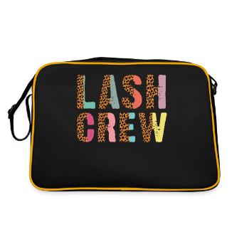 Lash Crew Eyelash Artist Eyelash Lover - Retro Bag - black/gold - Back