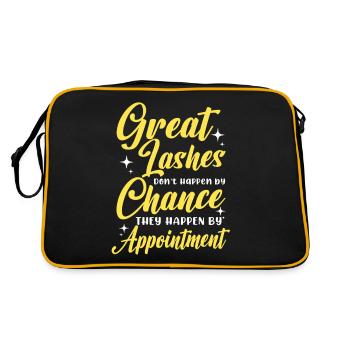 Eyelash Artist Eyelash Lover Great Eyelashes - Retro Bag - black/gold - Back