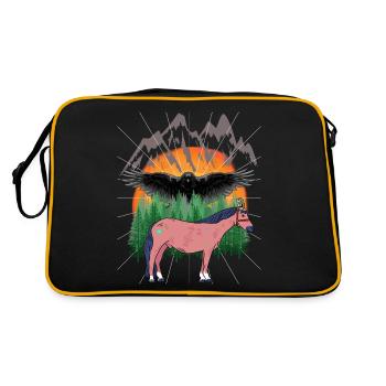 Chamanes Cheval Chevaux - Sac Retro - noir/or - Dos