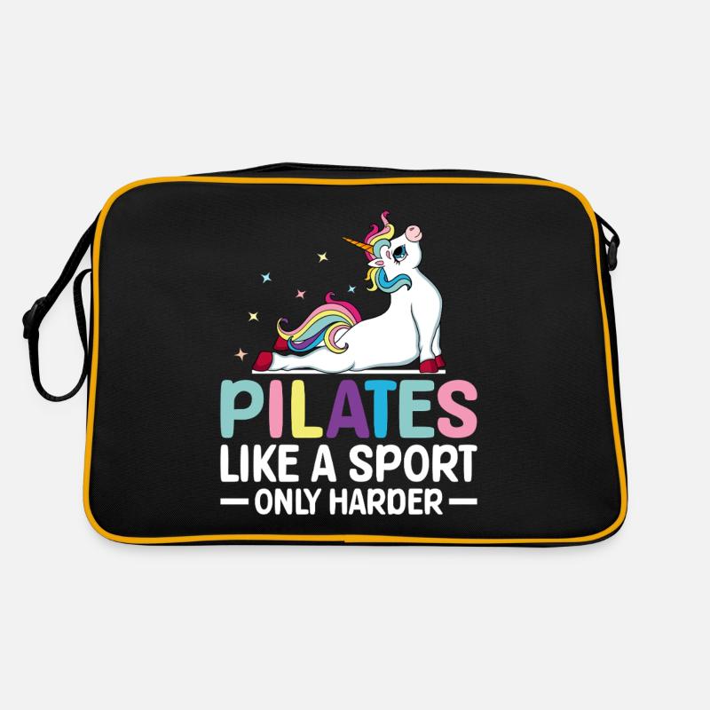 Pilates wie ein Sport, nur härter Pilates-Trainer Retro Tasche