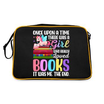 A Girl Who Really Loved Books Book Reader - Retro Bag - black/gold - Back